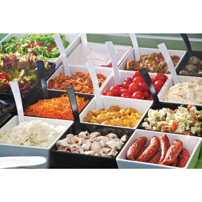 APS Float White Square Bowl 7in APS