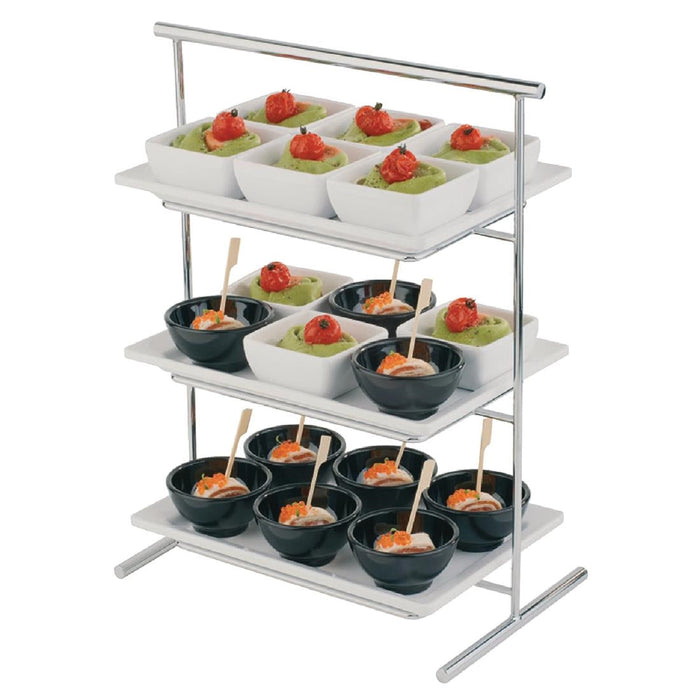 APS Pure Melamine Rectangular Tray 12in APS