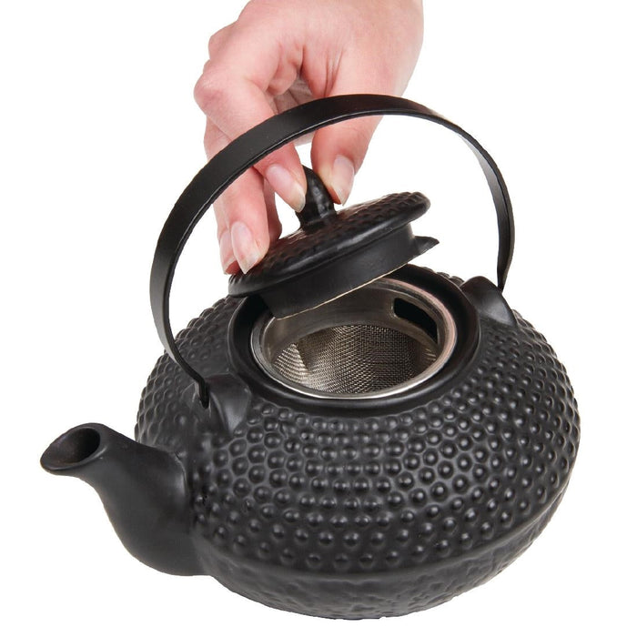 Oriental Hobnail Teapot Black 850ml Bia