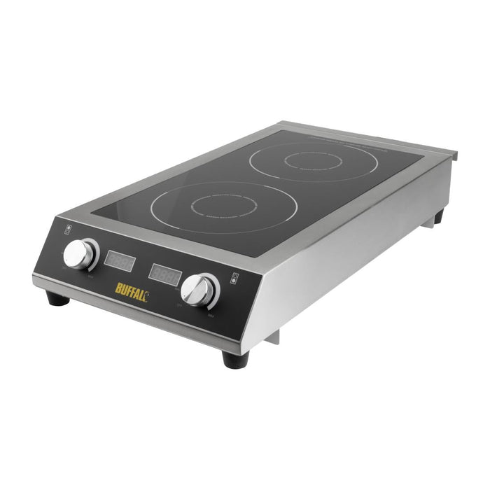 Buffalo Heavy Duty Double Induction Hob 7kW Buffalo