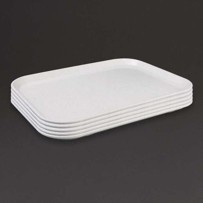 Olympia Kristallon Fibreglass Canteen Tray Light Granite 457mm Olympia