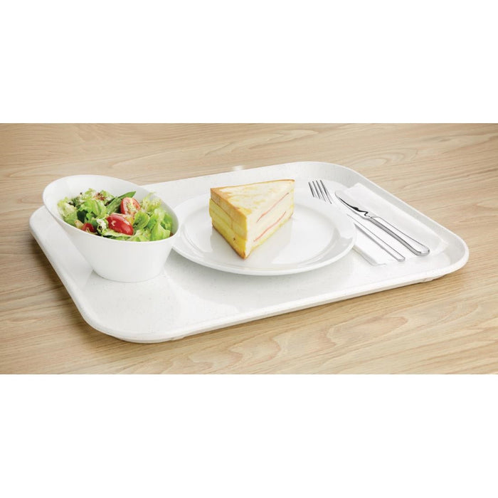 Olympia Kristallon Fibreglass Canteen Tray Light Granite 457mm Olympia
