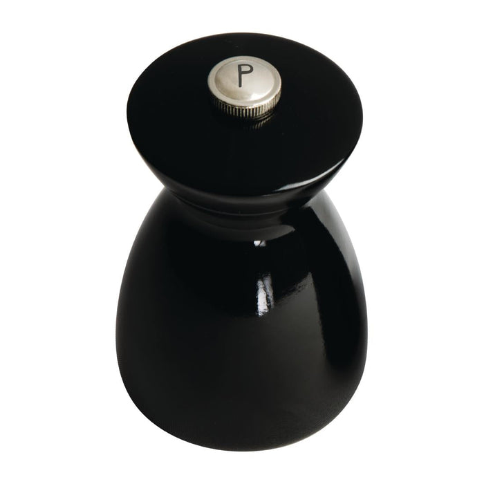 Olympia Salt and Pepper Mill Set Black and Chrome Olympia