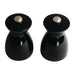 Olympia Salt and Pepper Mill Set Black and Chrome Olympia