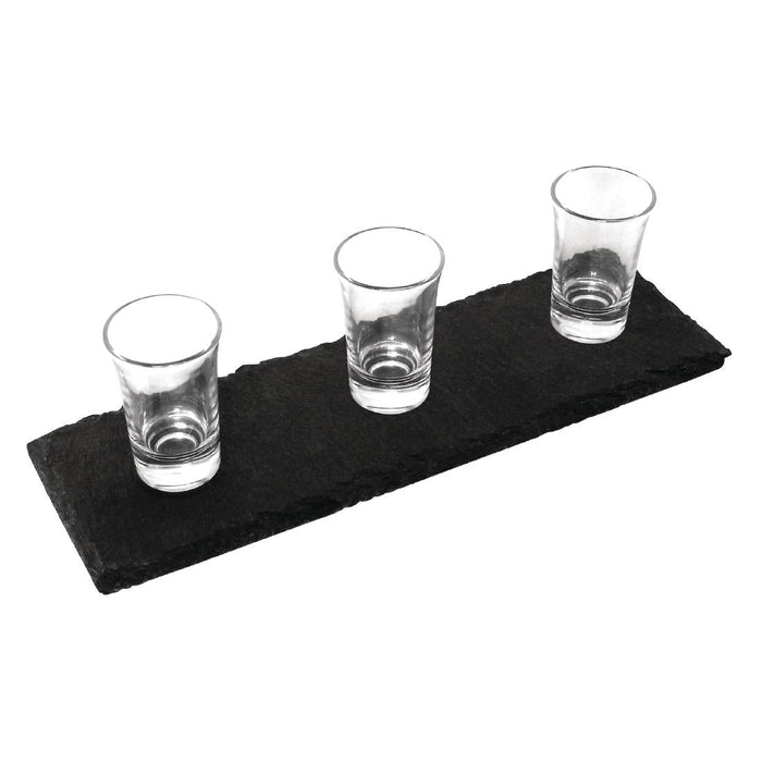 Olympia Natural Slate Rectangular Display Trays 300mm (4 Pack) Olympia