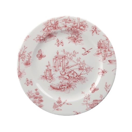 210(Ø)mm/ 8 1/4". Cranberry Toile Print. Pack quantity: 6.
