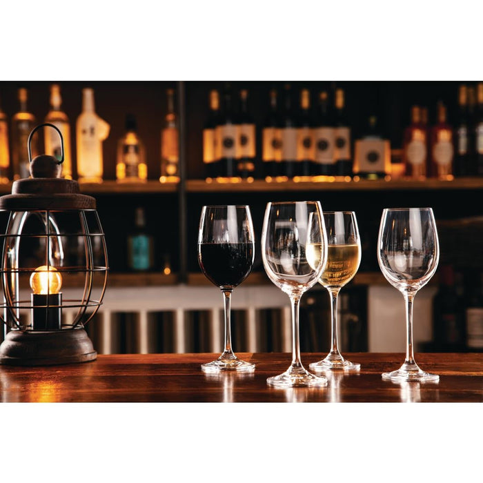 Olympia Modale Crystal Wine Glasses 320ml (6 Pack) Olympia