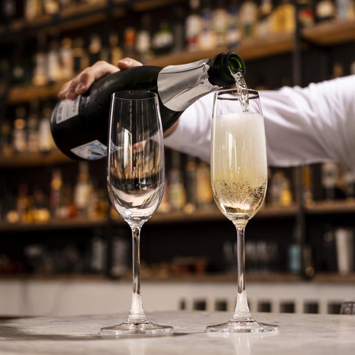 Olympia Modale Crystal Champagne Flutes 215ml (6 Pack) Olympia