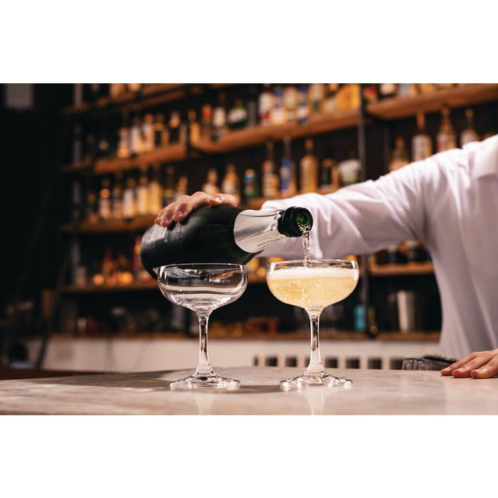 Olympia Bar Collection Crystal Champagne Saucers 200ml (6 Pack) Olympia