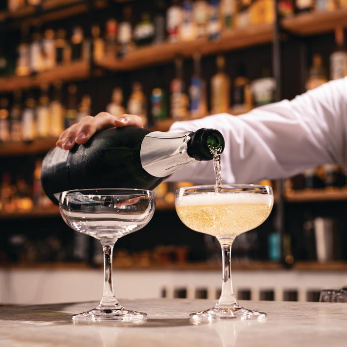 Olympia Bar Collection Crystal Champagne Saucers 200ml (6 Pack) Olympia