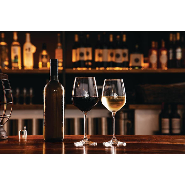 Olympia Chime Crystal Wine Glasses 365ml (6 Pack) Olympia