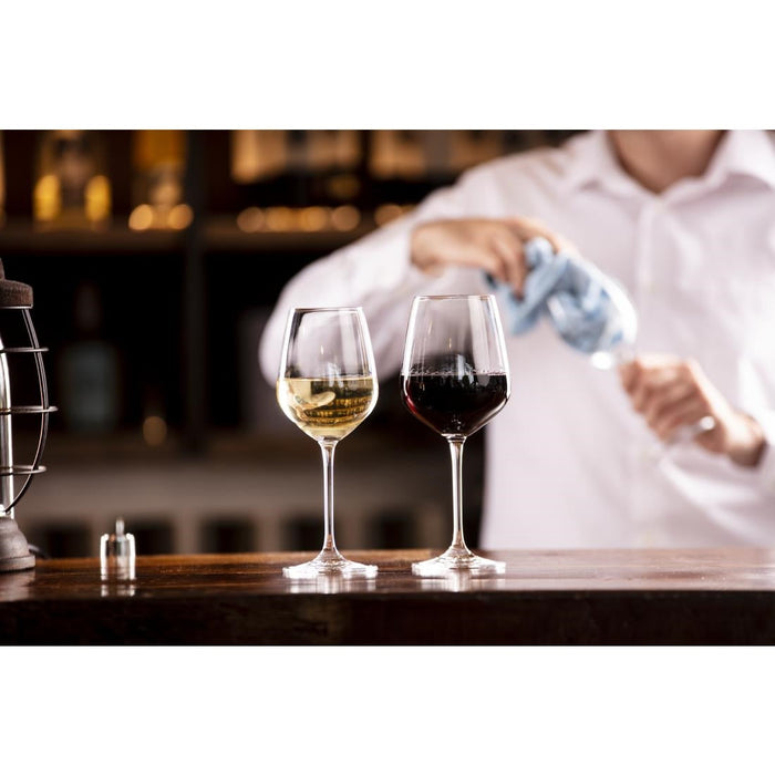 Olympia Chime Crystal Wine Glasses 365ml (6 Pack) Olympia