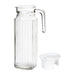 Olympia Ribbed Glass Jugs 1Ltr (6 Pack) Olympia