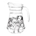 Olympia Glass Jugs 1Ltr (6 Pack) Olympia