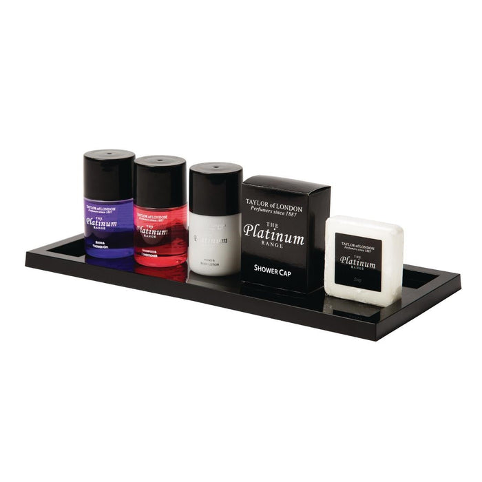 Hotel Complimentary Bathroom Presentation Tray Black Hotel Complimentary