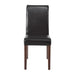 Bolero Faux Leather Dining Chair Black (2 Pack) Bolero
