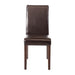 Bolero Faux Leather Dining Chairs Dark Brown (2 Pack) Bolero