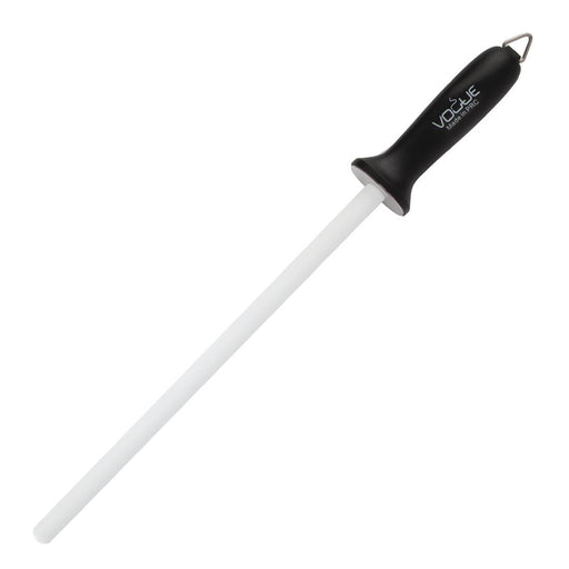Steel Length: 12". Material: Ceramic