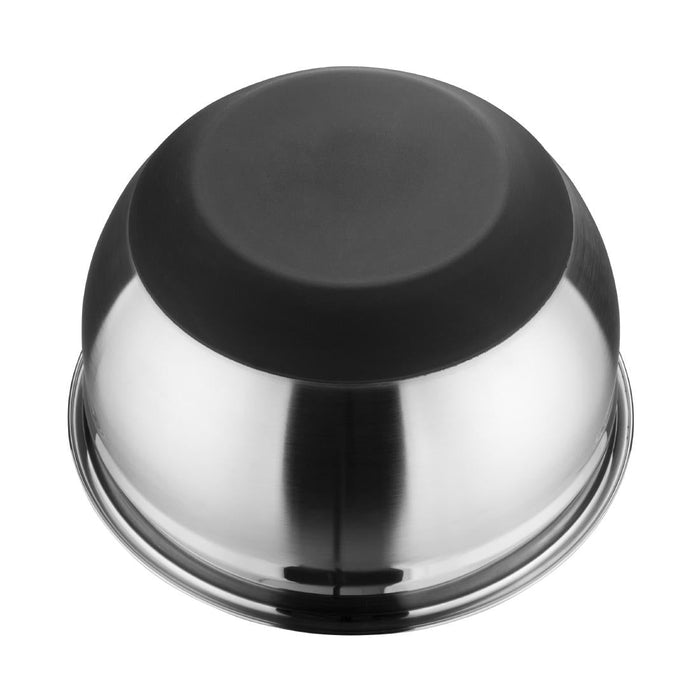 Vogue Stainless Steel Mixing Bowl with Silicone Base 5Ltr Vogue