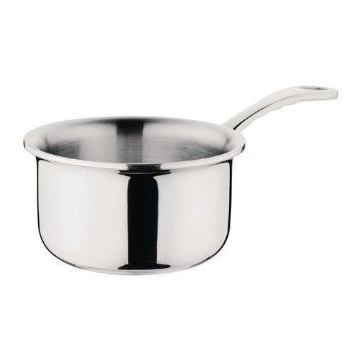 Capacity: 330ml. Material: 304 & 430 Stainless Steel and Aluminium. Induction Compatible