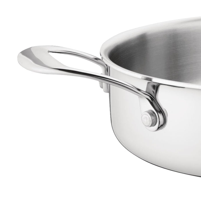 Vogue Stainless Steel & Aluminium Tri-Wall Sauté Pan 24cm Vogue