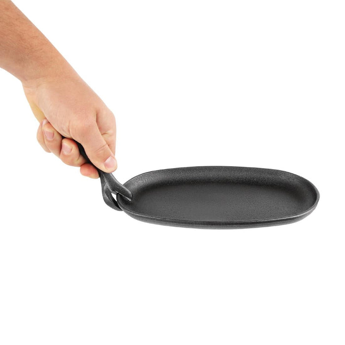 Olympia Cast-Iron Oval Sizzler Platter 240x140mm Olympia