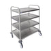Material: Stainless steel. Size: 970(H)x 821(W)x 571(D)mm. Capacity: 60kg