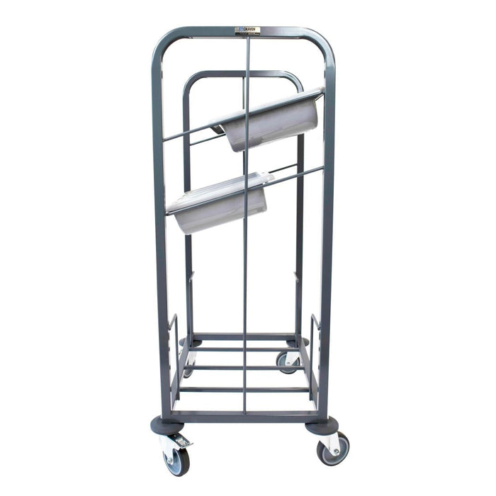 Craven Steel Two Tier Cutlery and Tray Dispense Trolley Craven