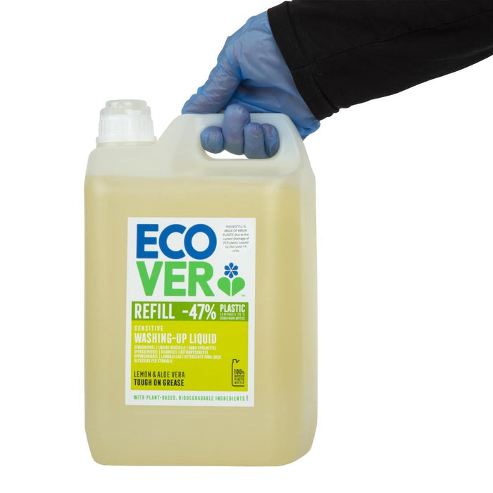 Ecover Lemon and Aloe Vera Washing Up Liquid Concentrate 5Ltr Ecover