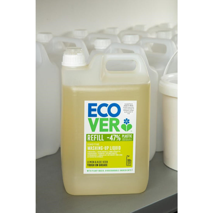 Ecover Lemon and Aloe Vera Washing Up Liquid Concentrate 5Ltr Ecover