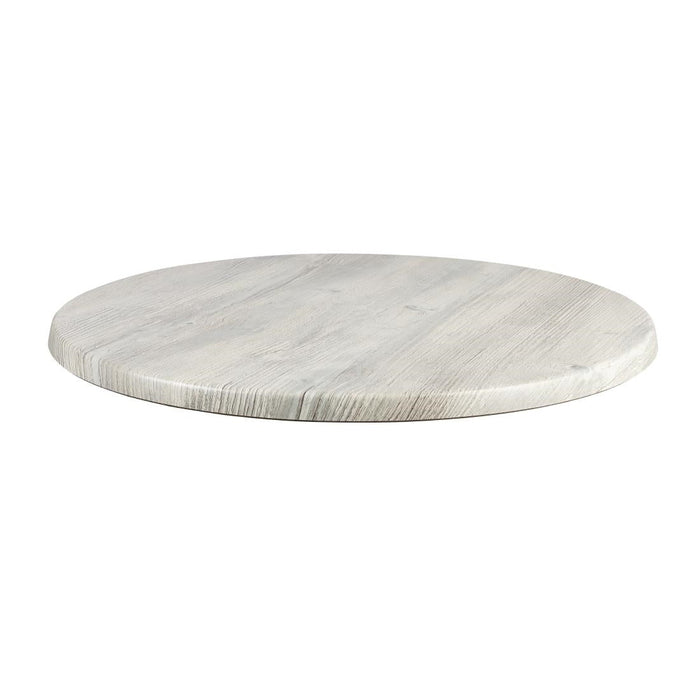 Werzalit Pre-drilled Round Table Top Ponderosa White 600mm Werzalit