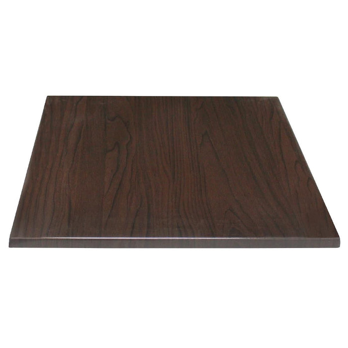 Special Offer Bolero Square Dark Brown Table Top and Base Combo Bolero