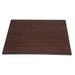 Bolero Pre-drilled Square Tabletop Dark Brown 600mm Bolero