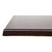 Bolero Pre-drilled Square Tabletop Dark Brown 600mm Bolero