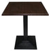 Bolero Pre-drilled Square Tabletop Dark Brown 700mm Bolero