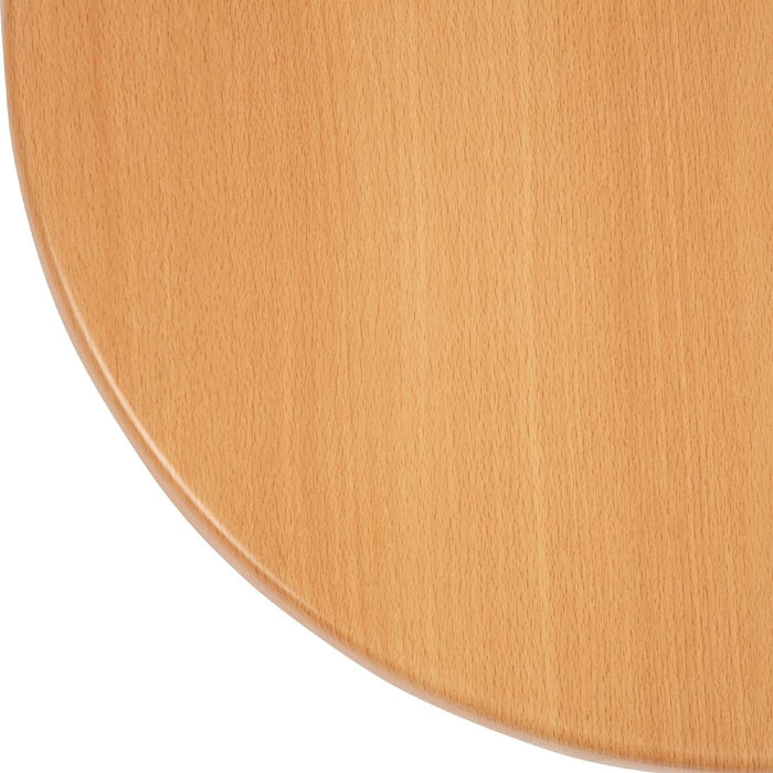 Bolero Pre-drilled Round Tabletop Beech Effect 600mm Bolero