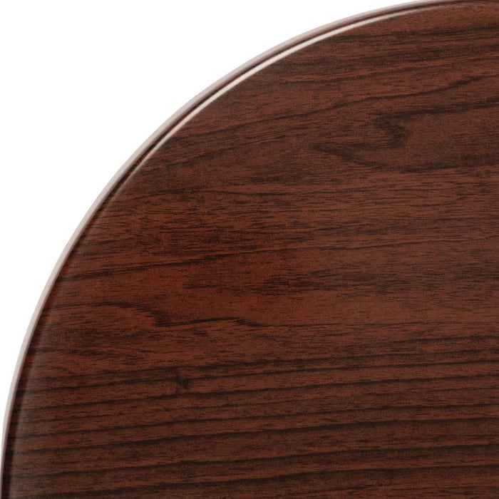 Bolero Pre-drilled Round Table Top Dark Brown 600mm Bolero