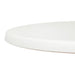 Bolero Pre-drilled Round Tabletop White 600mm Bolero