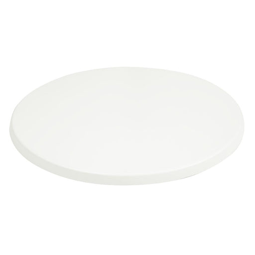 Bolero Pre-drilled Round Tabletop White 600mm Bolero