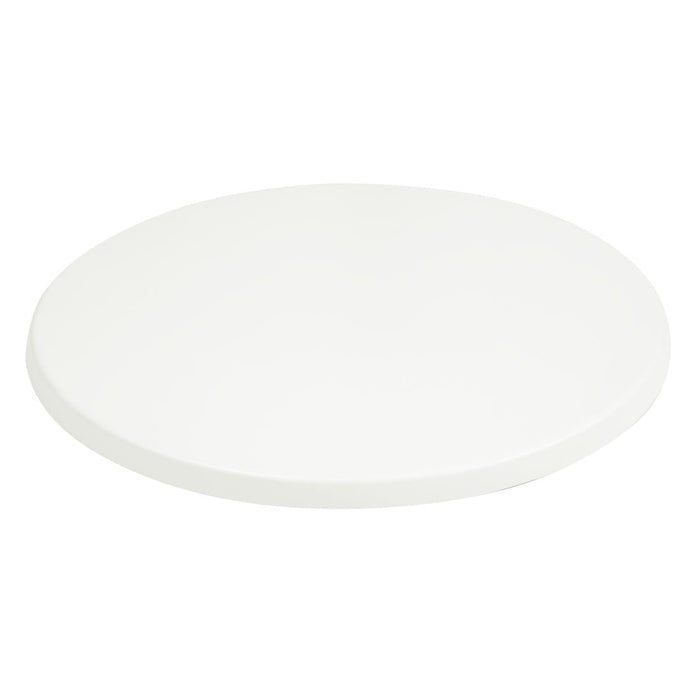 Bolero Pre-drilled Round Tabletop White 600mm Bolero