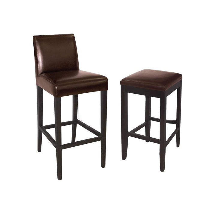 Bolero Faux Leather High Bar Stool Brown (Single) Bolero