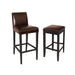 Bolero Faux Leather High Bar Stool Brown (Single) Bolero