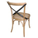 Bolero Natural Bentwood Chairs with Metal Cross Backrest (2 Pack) Bolero