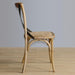 Bolero Natural Bentwood Chairs with Metal Cross Backrest (2 Pack) Bolero