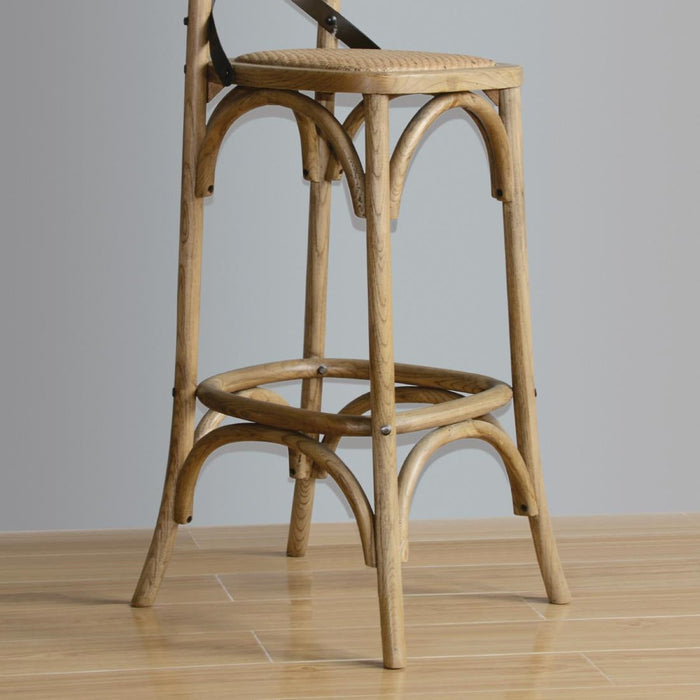 Bolero Wooden Barstool with Backrest Bolero