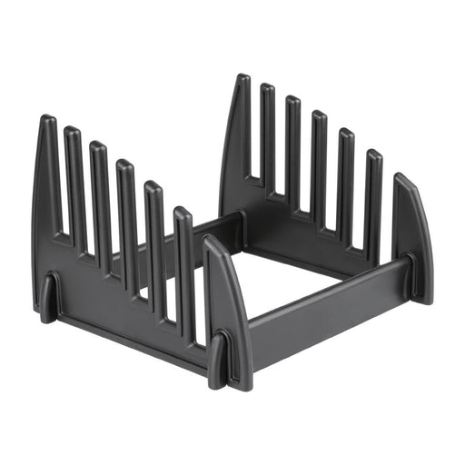 Plastic. Six slots. For boards up to 14mm thick