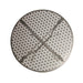 Bolero Round Steel Patterned Bistro Table Grey 600mm Bolero