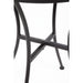 Bolero Black Steel Patterned Round Bistro Table Black 600mm Bolero