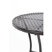 Bolero Black Steel Patterned Round Bistro Table Black 600mm Bolero