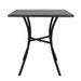 Bolero Black Steel Patterned Square Bistro Table 700mm Bolero
